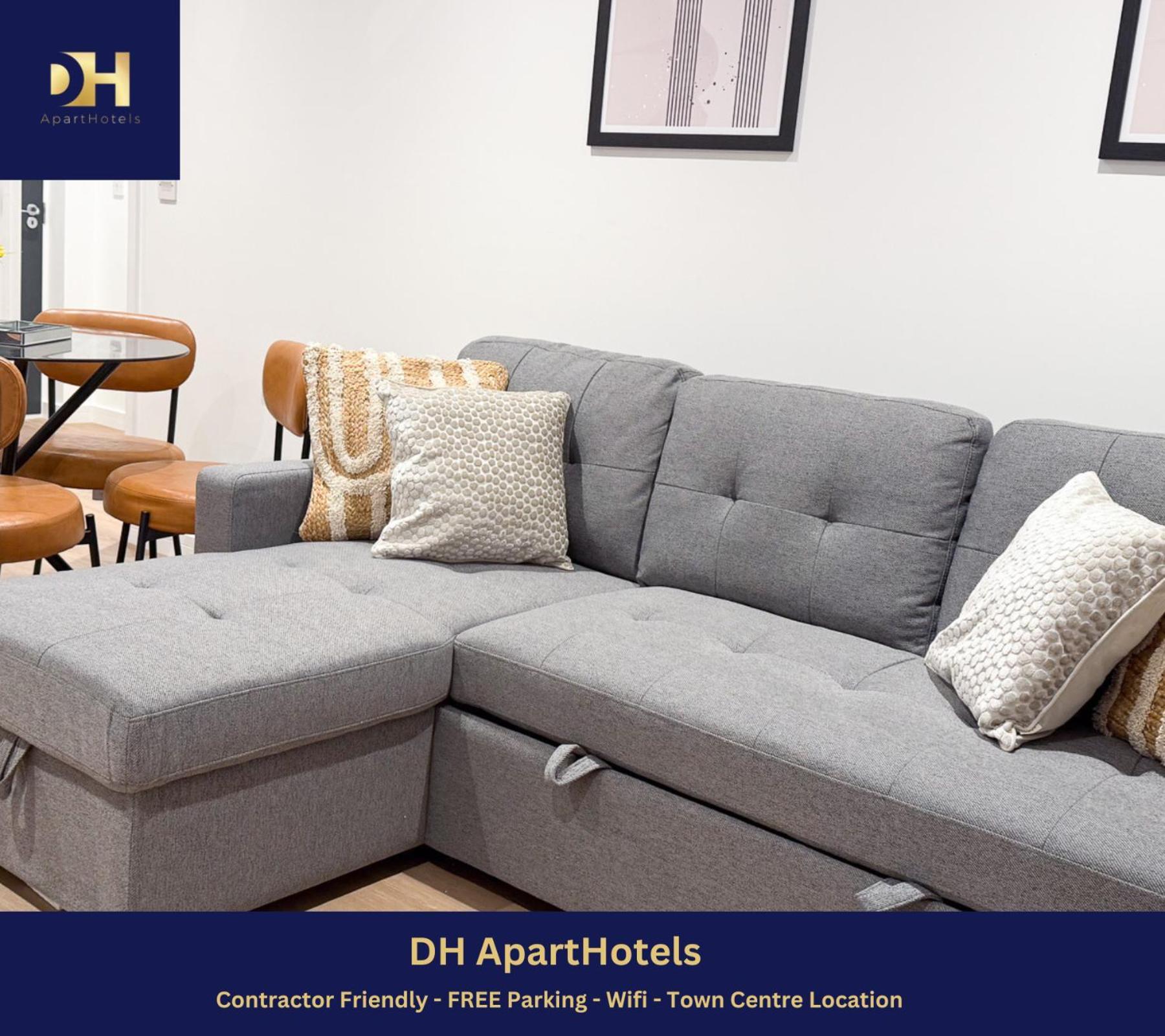 Spacious Modern 1 Bed Apartments In St Neots - Perfect For Contractors & Professionals - Free Parking - Wifi - Fully Equipped Kitchen - Smart Tv Ideal For Work Stays And Long Projects Exterior foto
